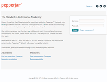 Tablet Screenshot of pepperjamnetwork.com